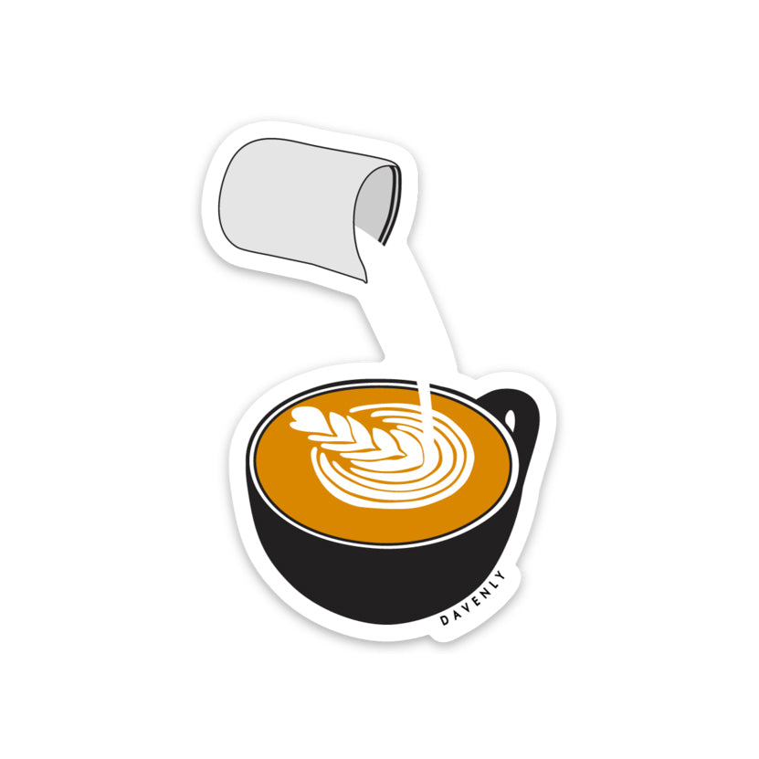 Latte Sticker