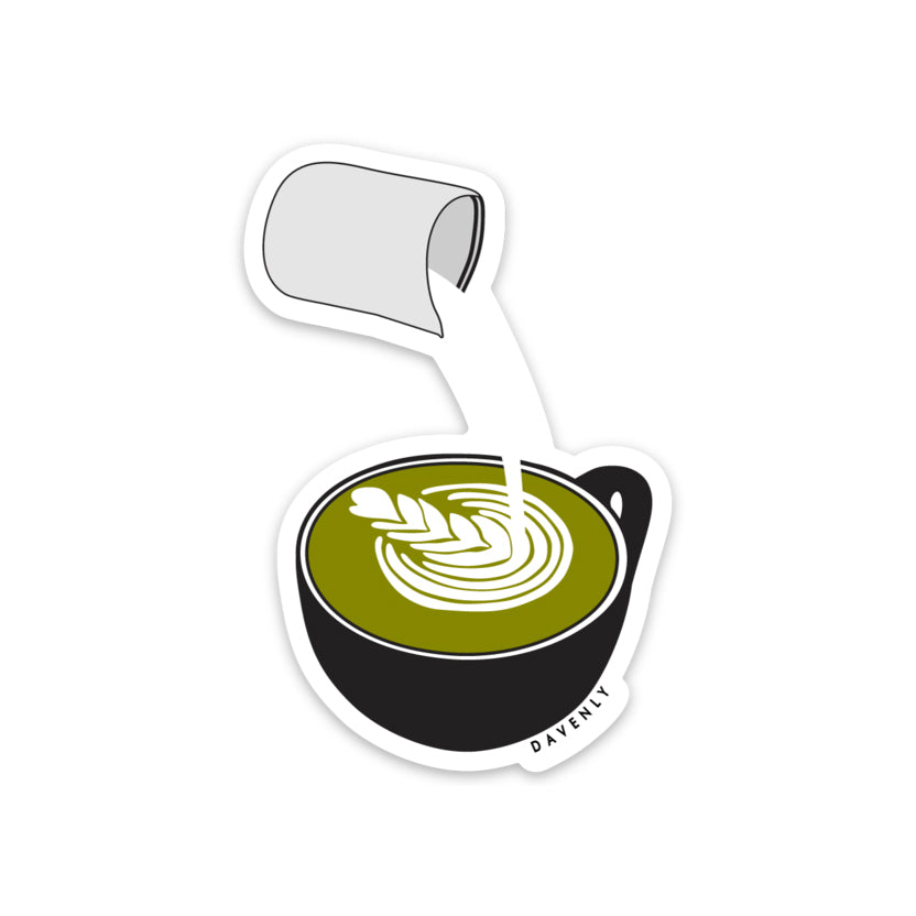 Matcha Latte Sticker