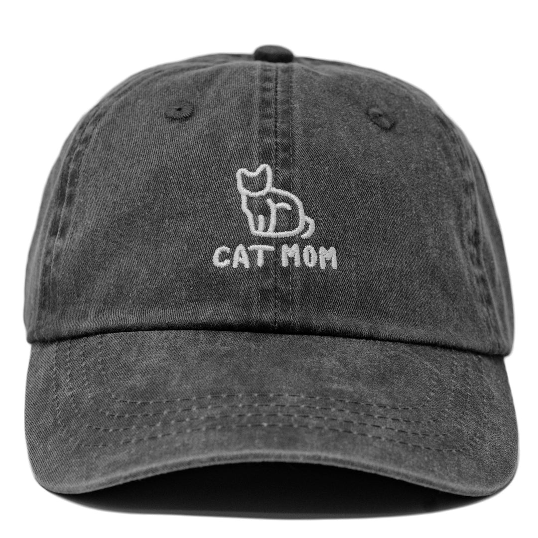 Cat Mom Embroidered Dad Hat