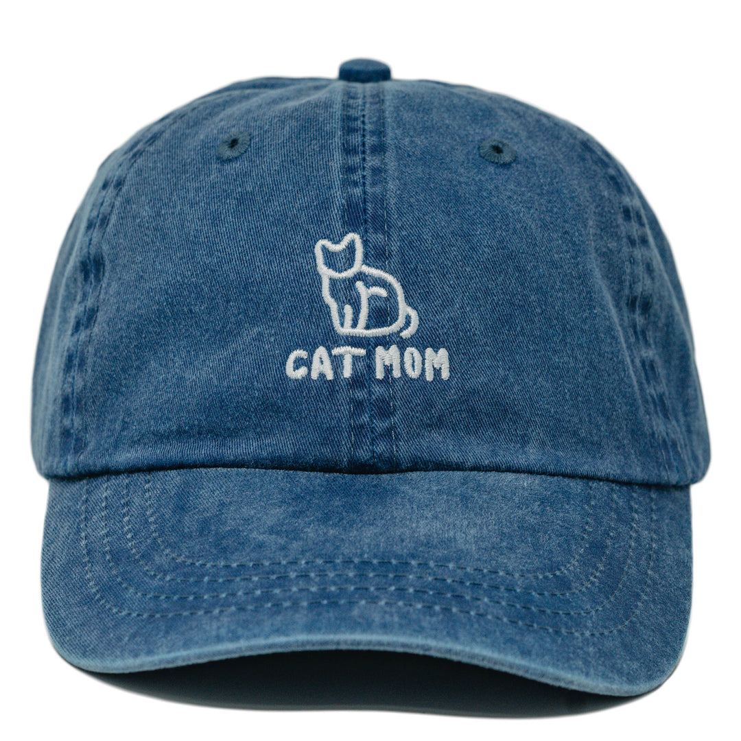 Cat Mom Embroidered Dad Hat