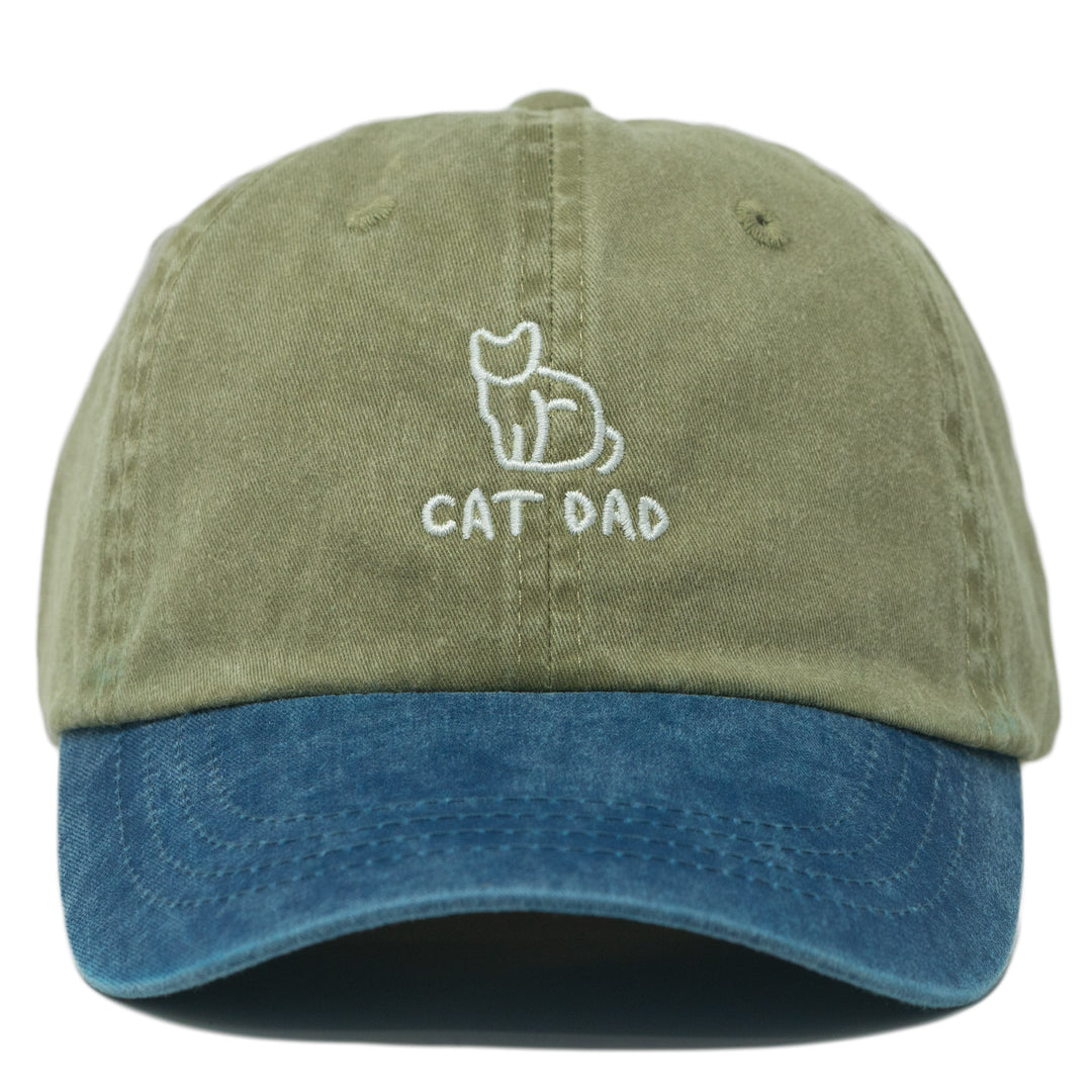 Cat Dad Embroidered Dad Hat