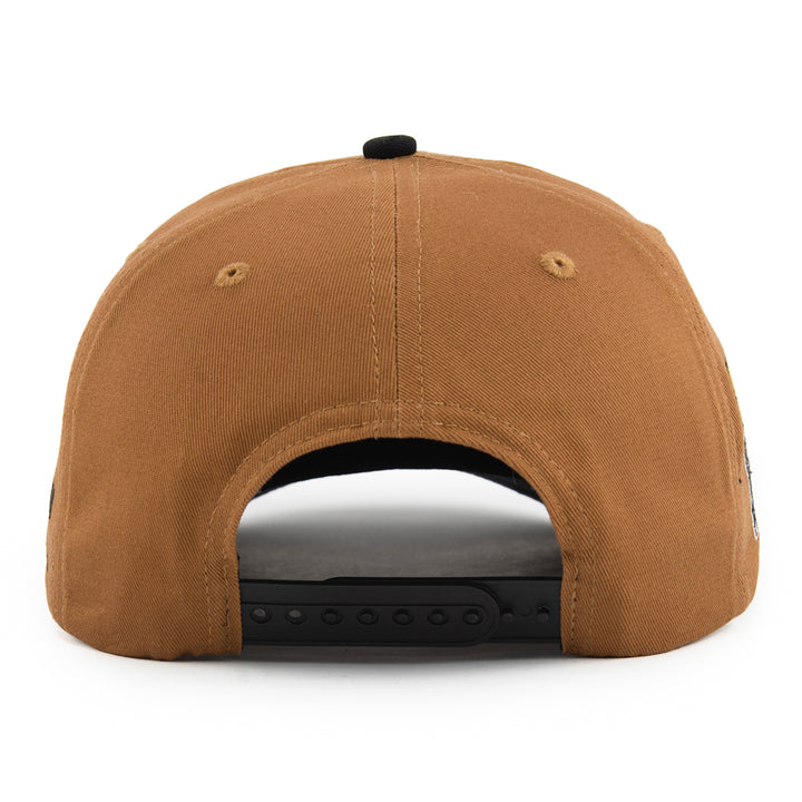 brown snapback hat