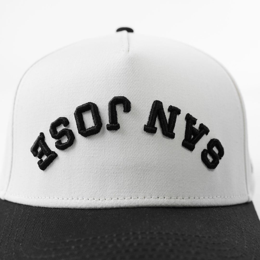 san jose upside down a-frame snapback hat