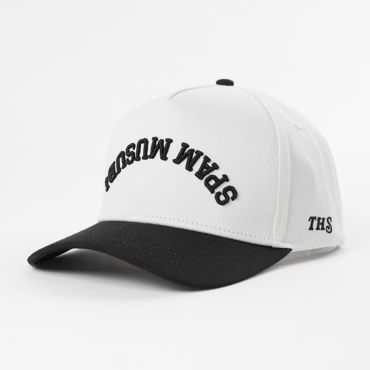 spam musubi upside down a-frame snapback hat