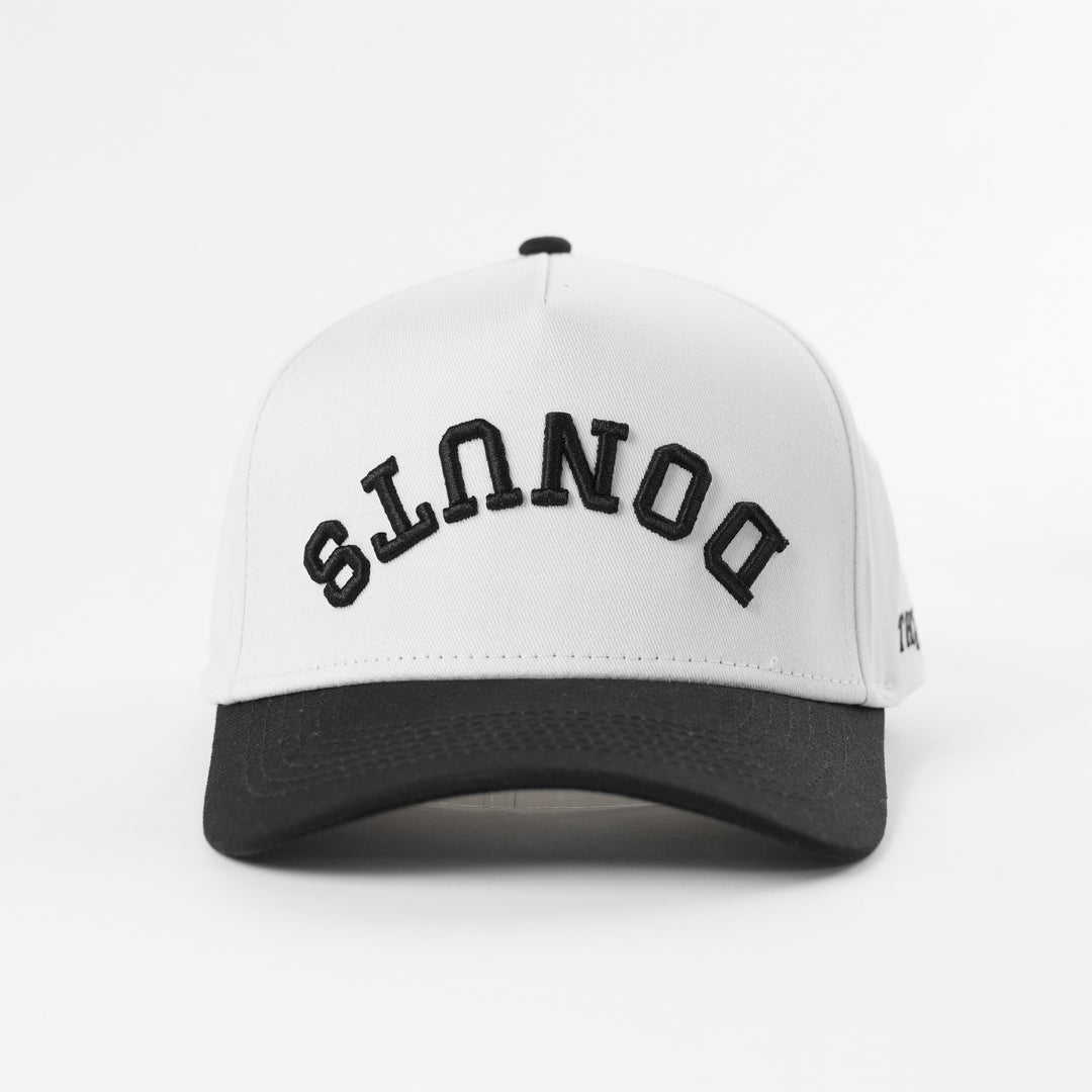 donuts upside down a-frame snapback hat