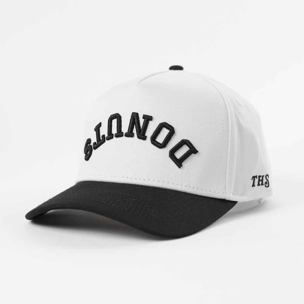 donuts upside down a-frame snapback hat