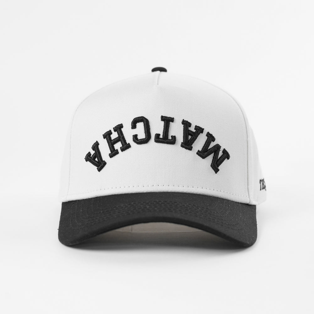 matcha upside down a-frame snapback hat