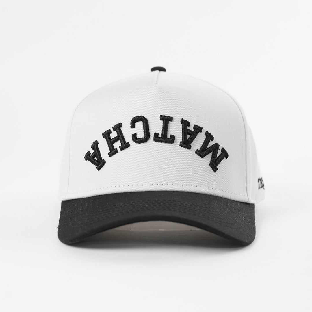 matcha upside down a-frame snapback hat