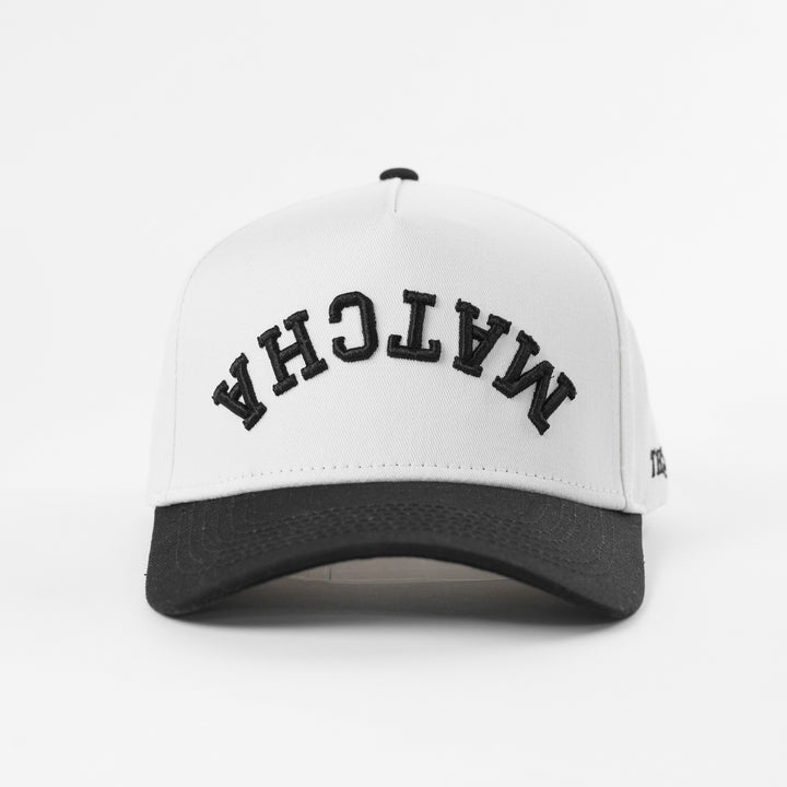 matcha upside down a-frame snapback hat