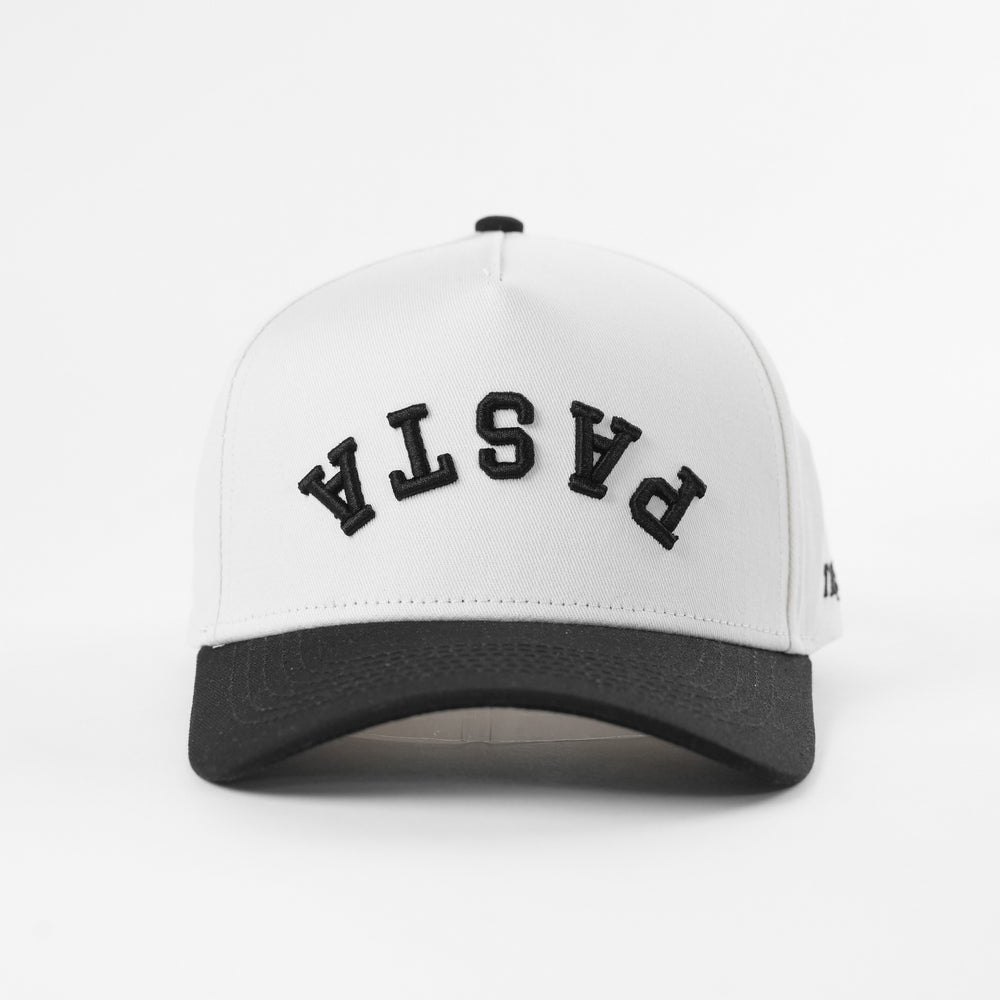 pasta upside down a-frame snapback hat
