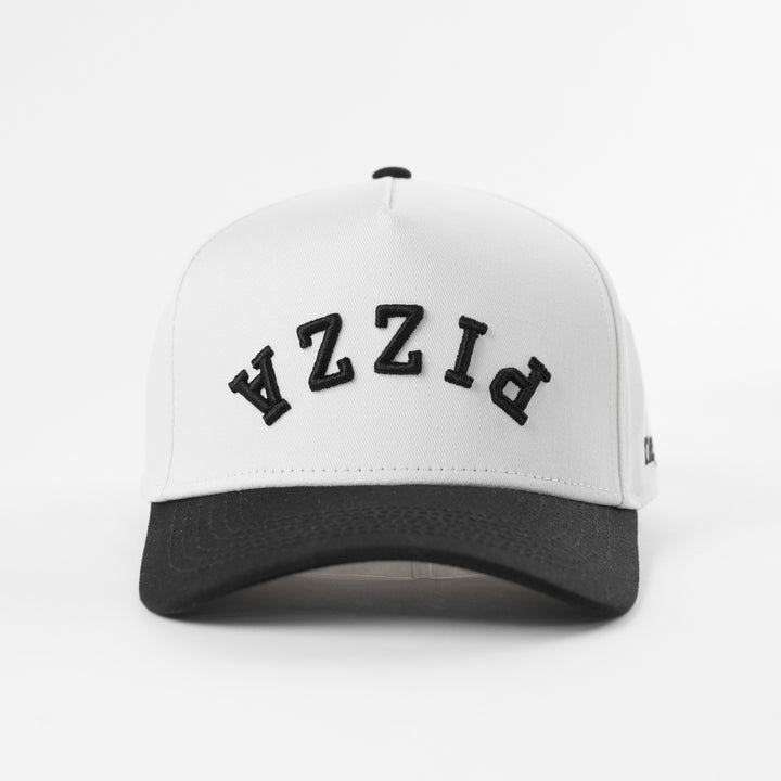 pizza upside down a-frame snapback hat