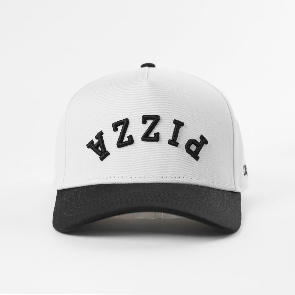 pizza upside down a-frame snapback hat