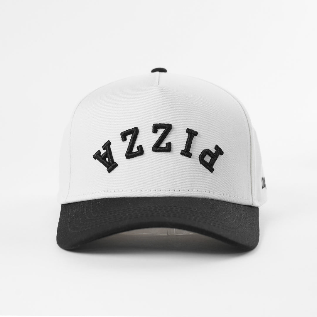 pizza upside down a-frame snapback hat