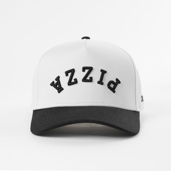 pizza upside down a-frame snapback hat