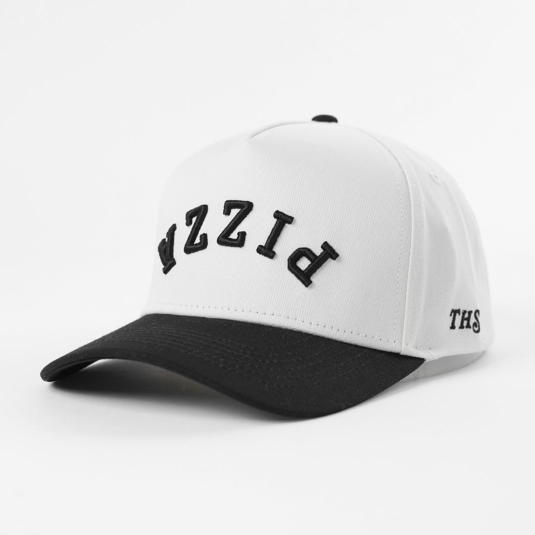 pizza upside down a-frame snapback hat