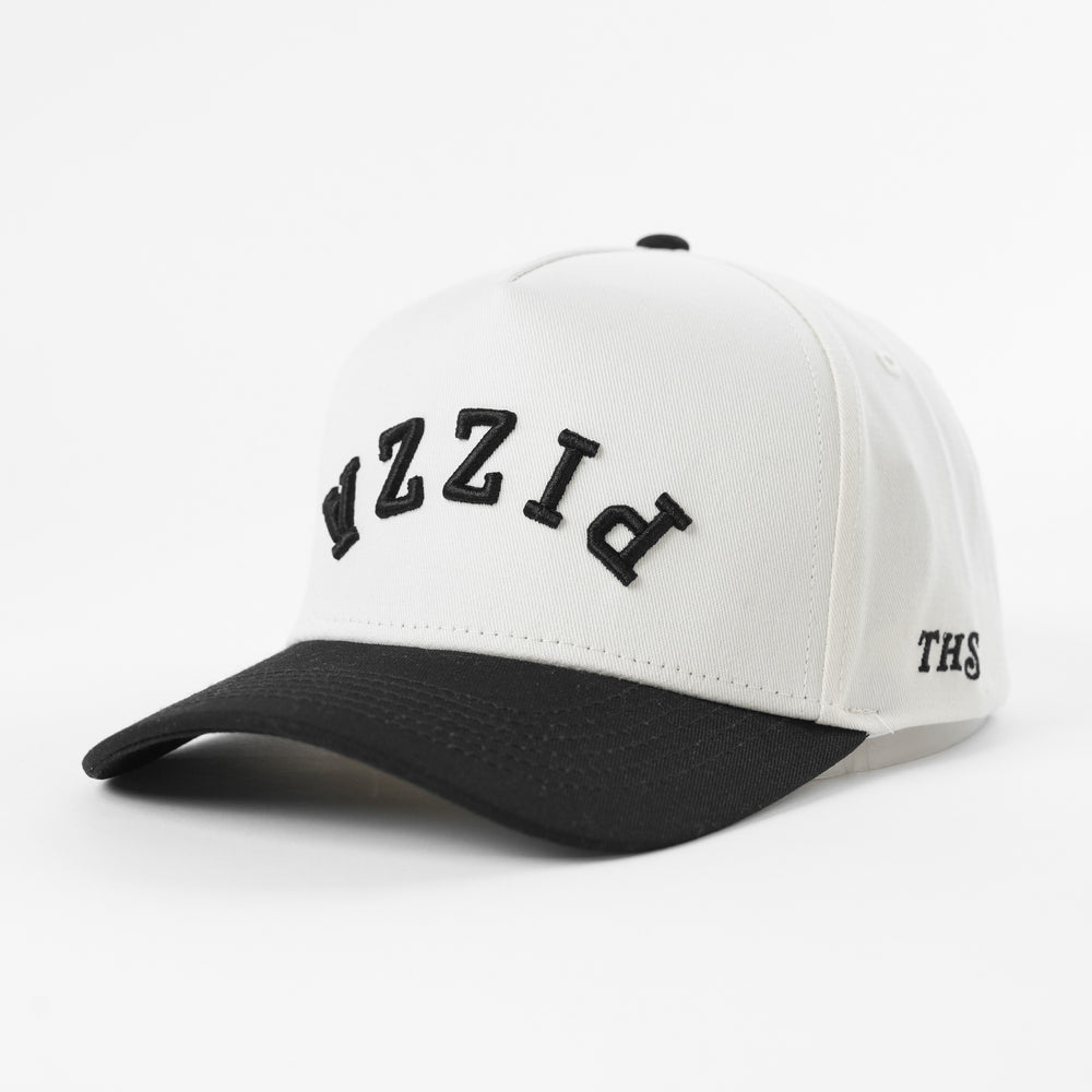 pizza upside down a-frame snapback hat