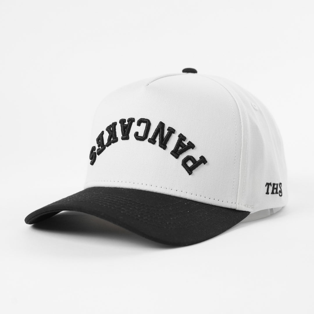pancakes upside down a-frame snapback hat
