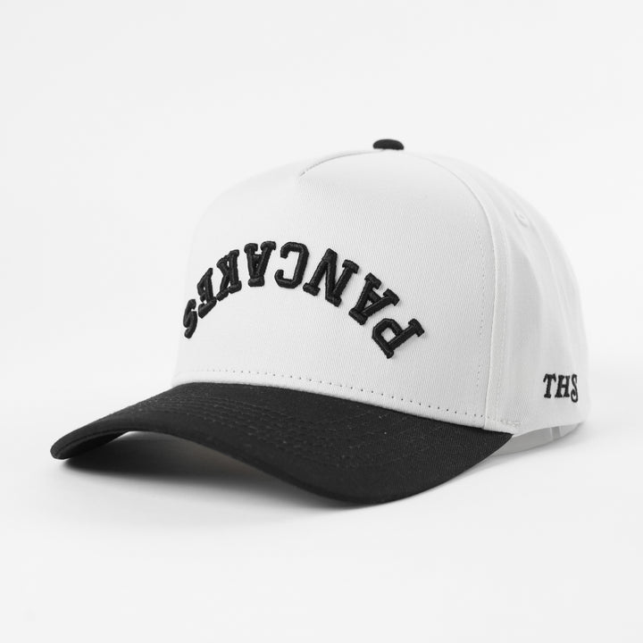pancakes upside down a-frame snapback hat