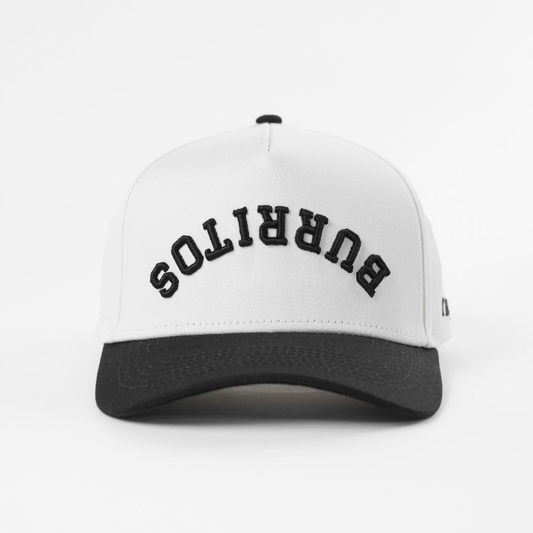 burritos upside down a-frame snapback hat
