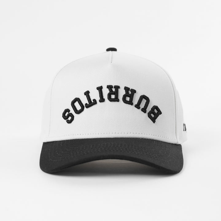 burritos upside down a-frame snapback hat