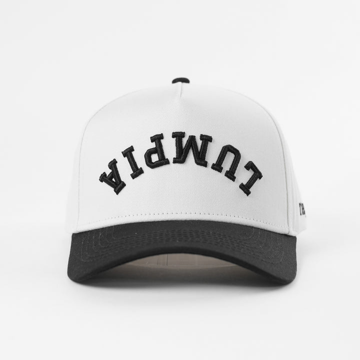 lumpia upside down a-frame snapback hat