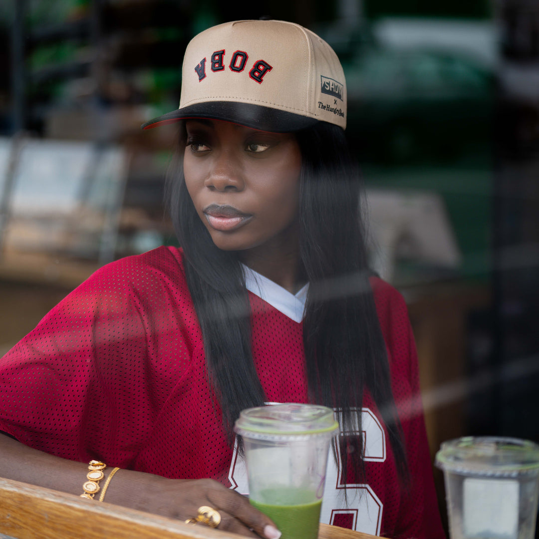 Khai Wu x The Hungry Sloth collaboration boba upside down hat