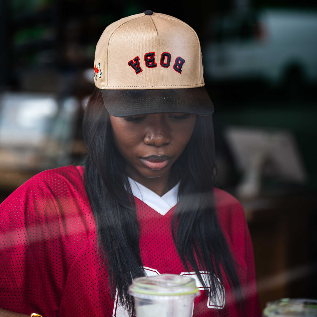 Khai Wu x The Hungry Sloth collaboration boba upside down hat