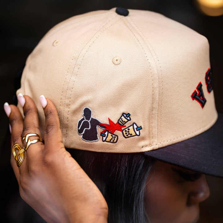 Khai Wu x The Hungry Sloth collaboration boba upside down hat