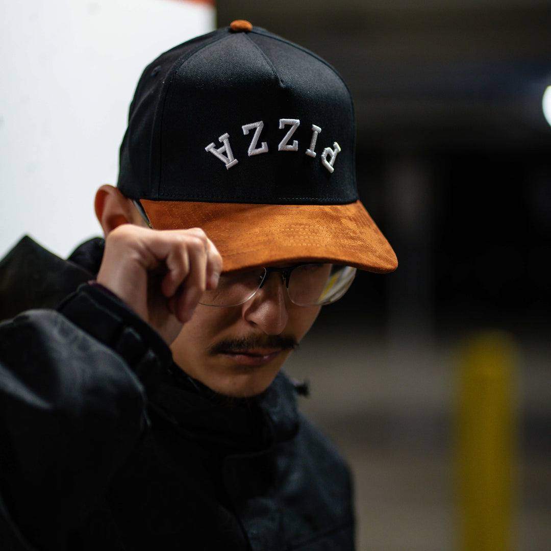 upside down pizza snapback hat