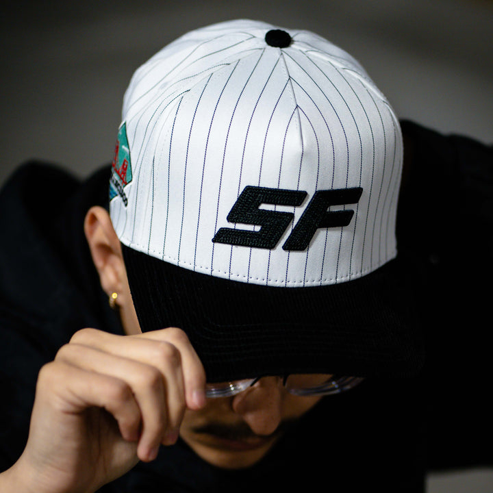 sf san francisco, ca pinstripe snapback hat
