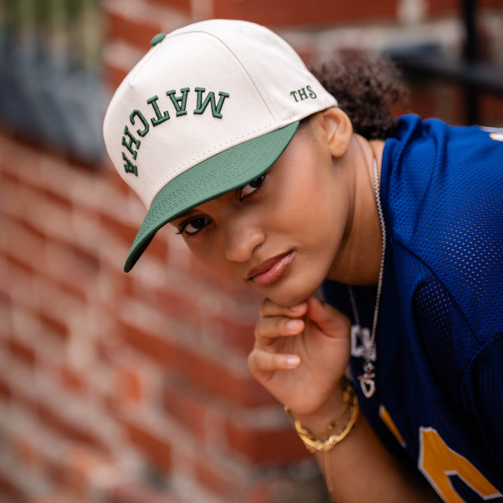 matcha upside down snapback hat