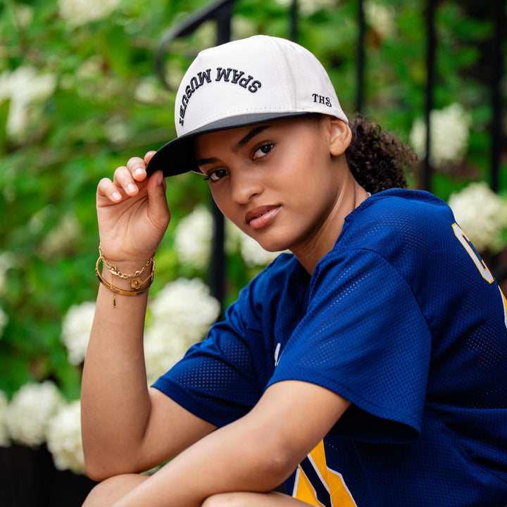 spam musubi upside down snapback hat