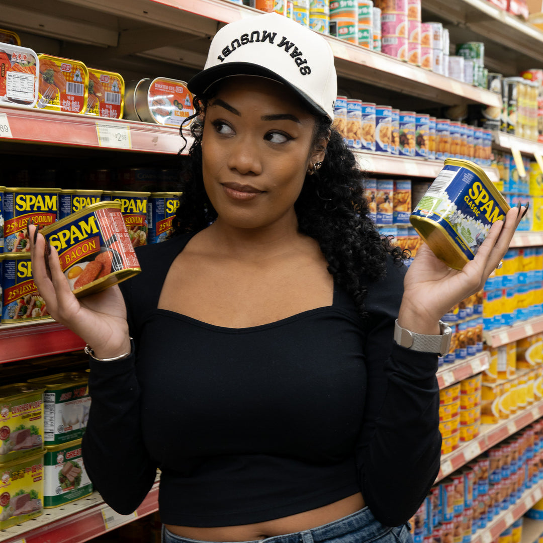 spam musubi upside down hat