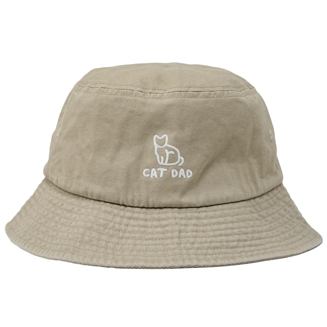 cat dad bucket hat