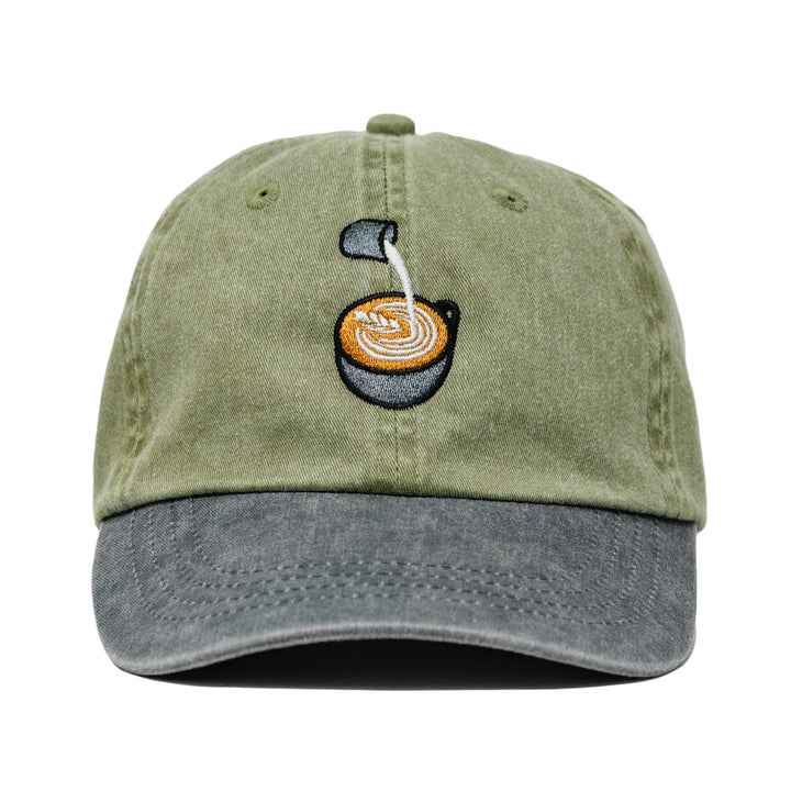 latte baseball hat