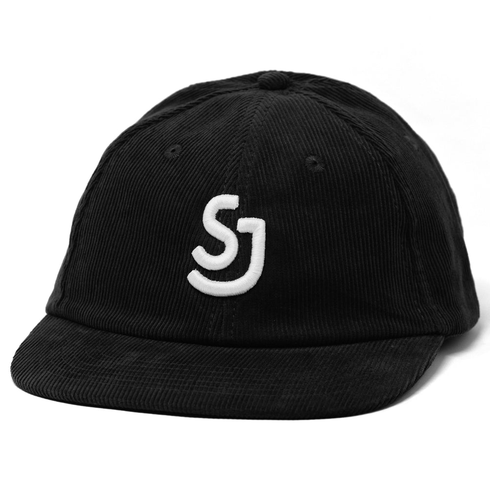 san jose black corduroy cap