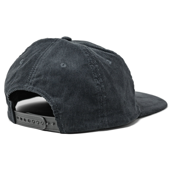 graphite corduroy snapback hat