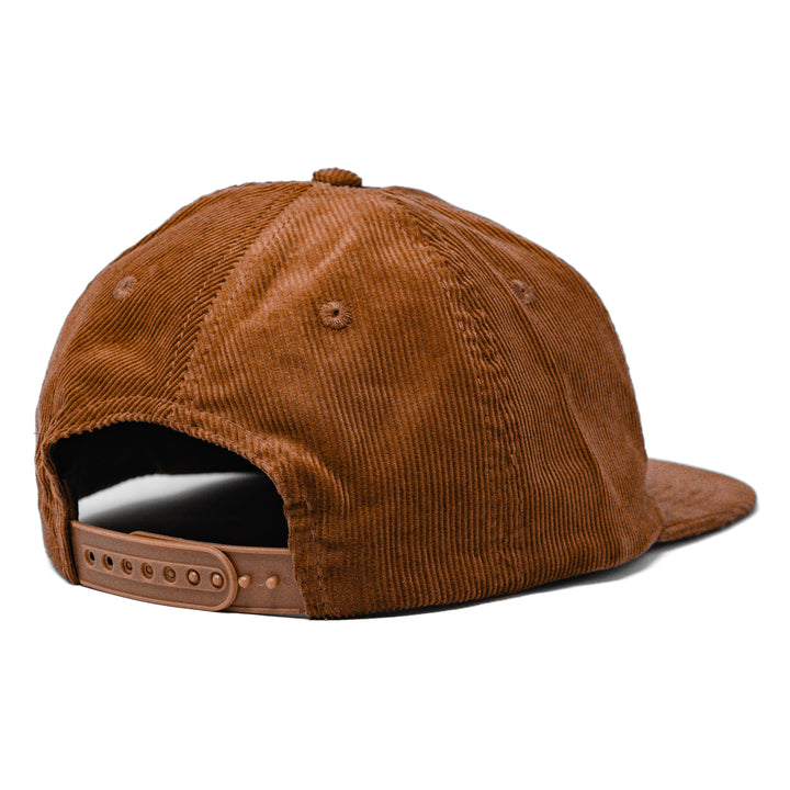 corduroy snapback hat brown