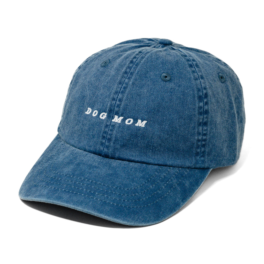 dog mom navy cap