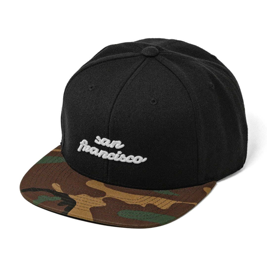 san francisco snapback hat in camo