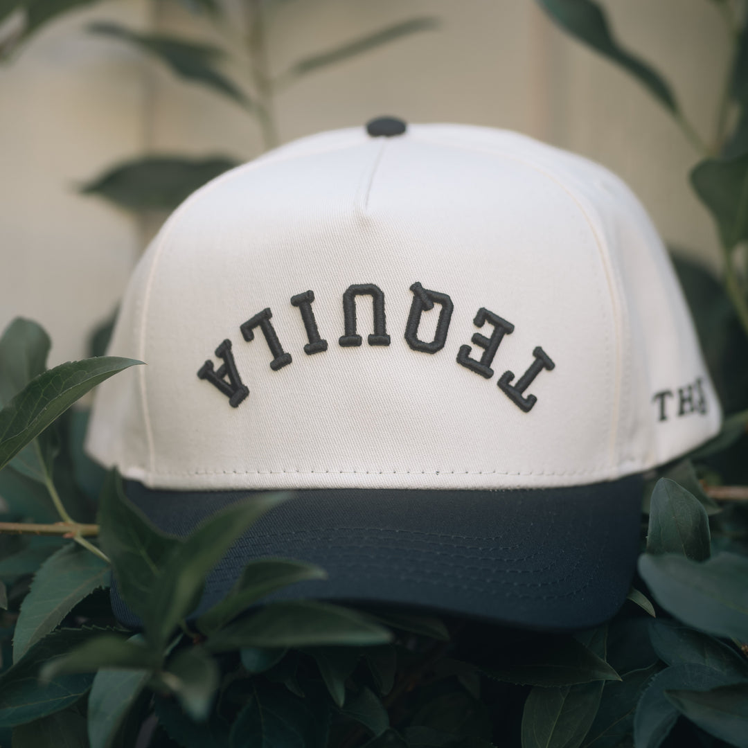 upside down tequila snapback hat