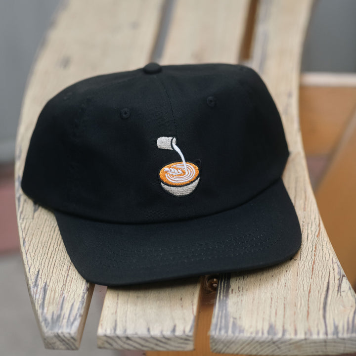 latte pour dad hat
