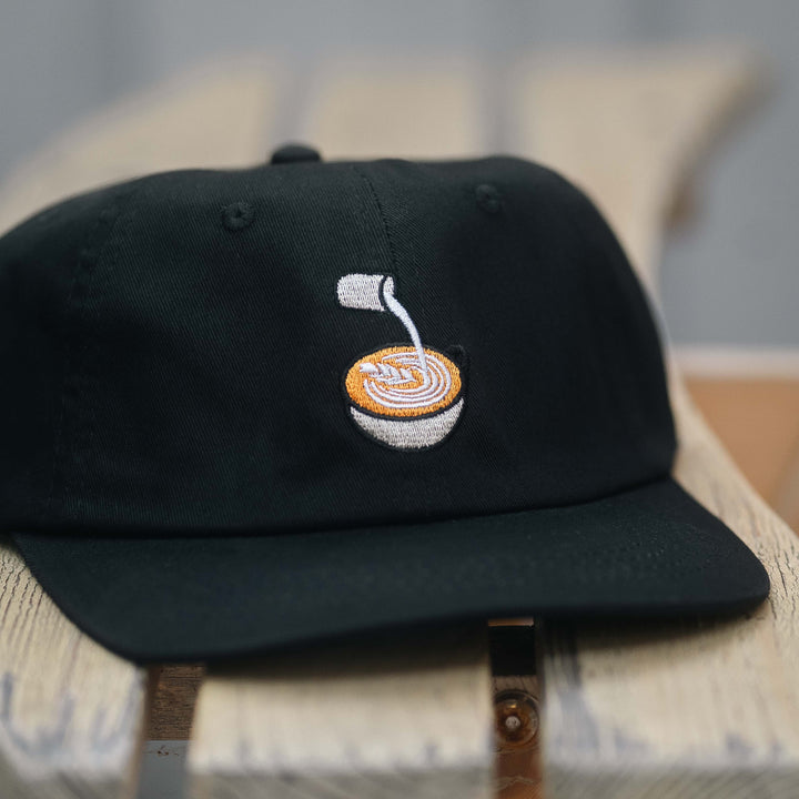 latte pour dad hat