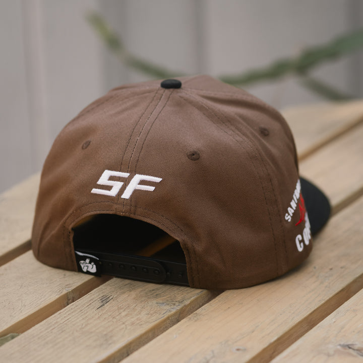 brown snapback hat san francisco coffee festival edition