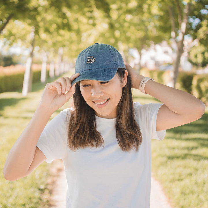 polaroid camera dad hat