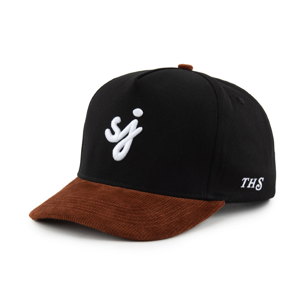 san jose california cursive snapback hat