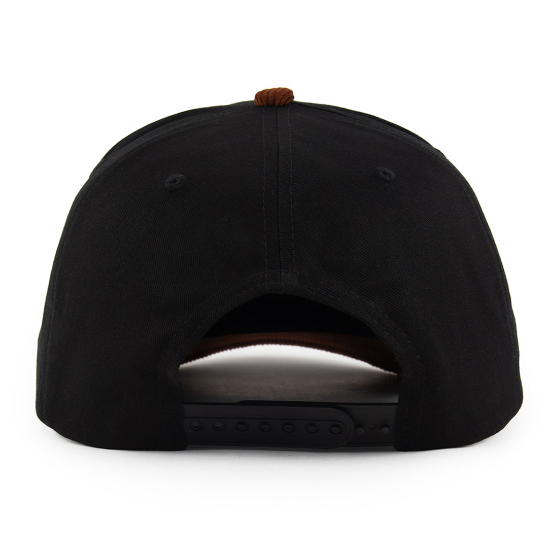black snapback hat