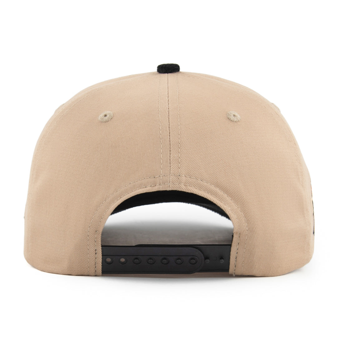 khaki snapback hat