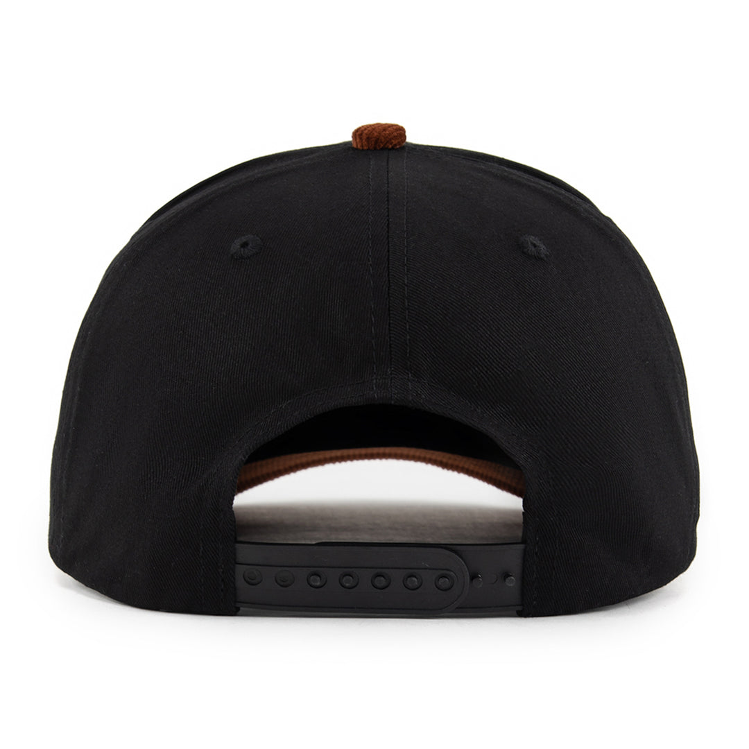 black snapback hat