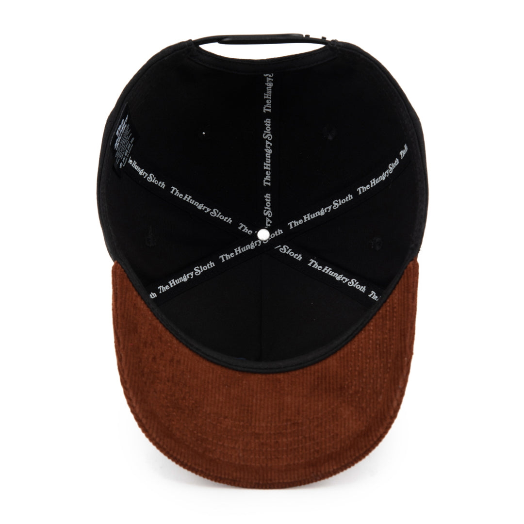 black and brown snapback hat